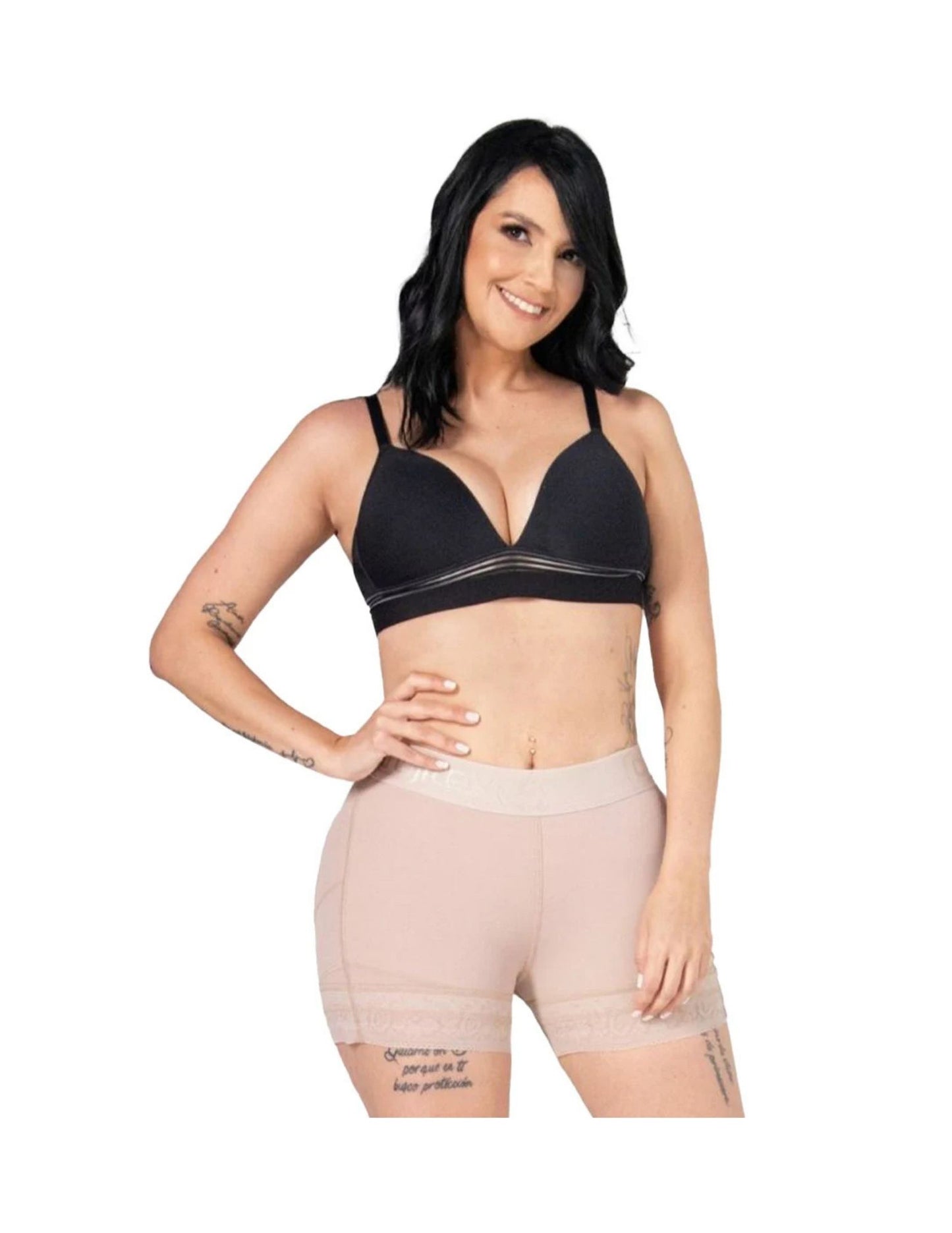Short con Encaje Realce Natural (Fajitex)