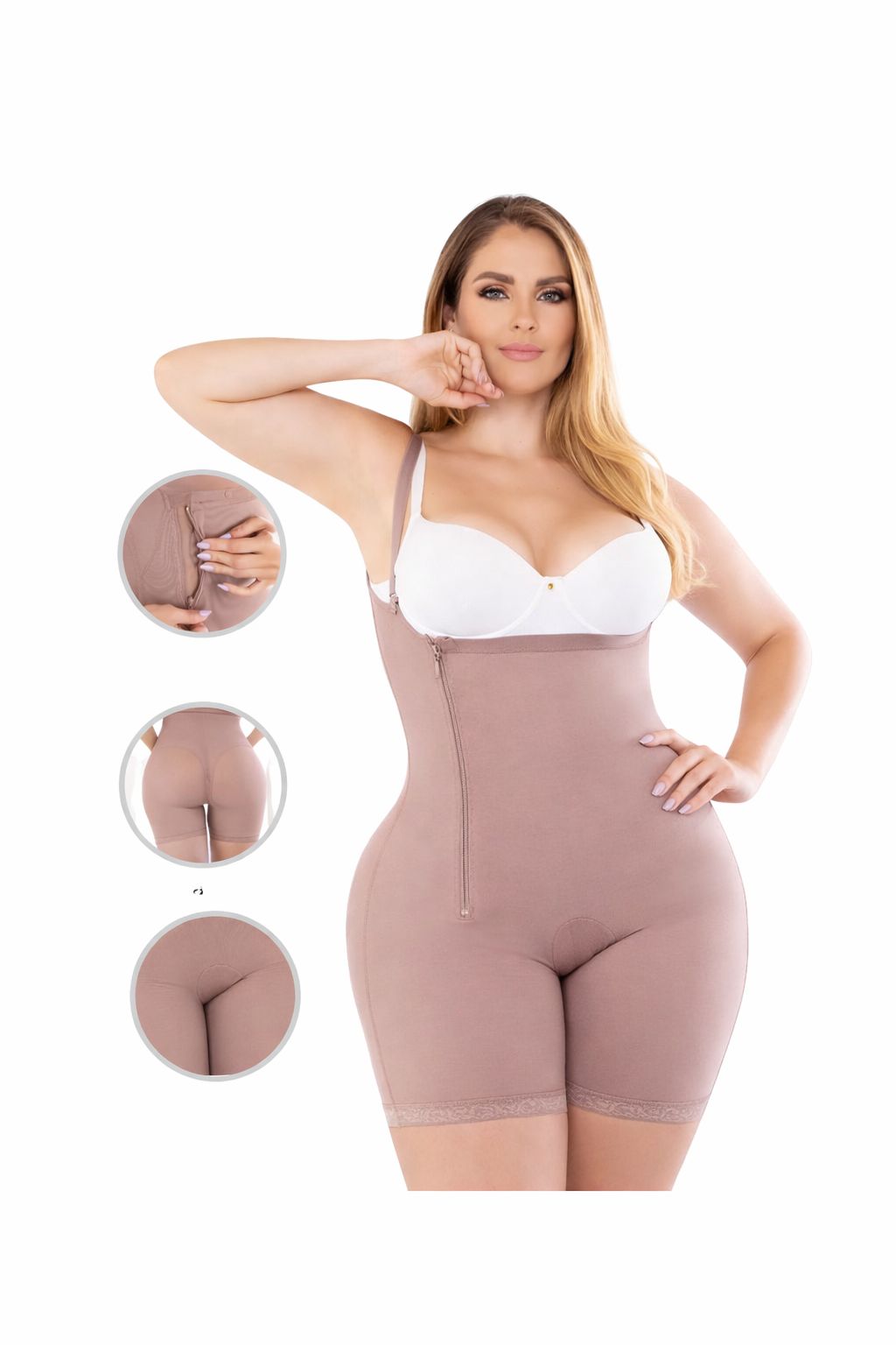 Faja Postquirúrgica Media Pierna con Cierre Lateral | Fajate