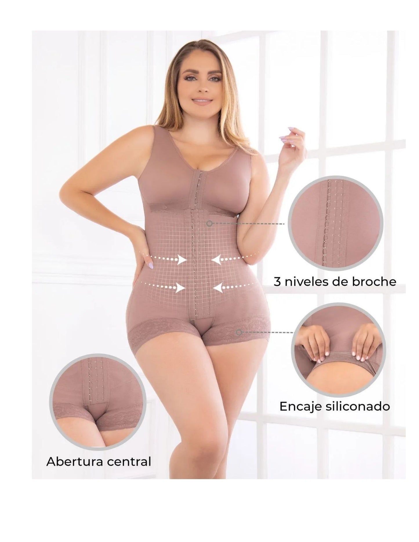 Faja Cachetero Espalda Alta con Brasier