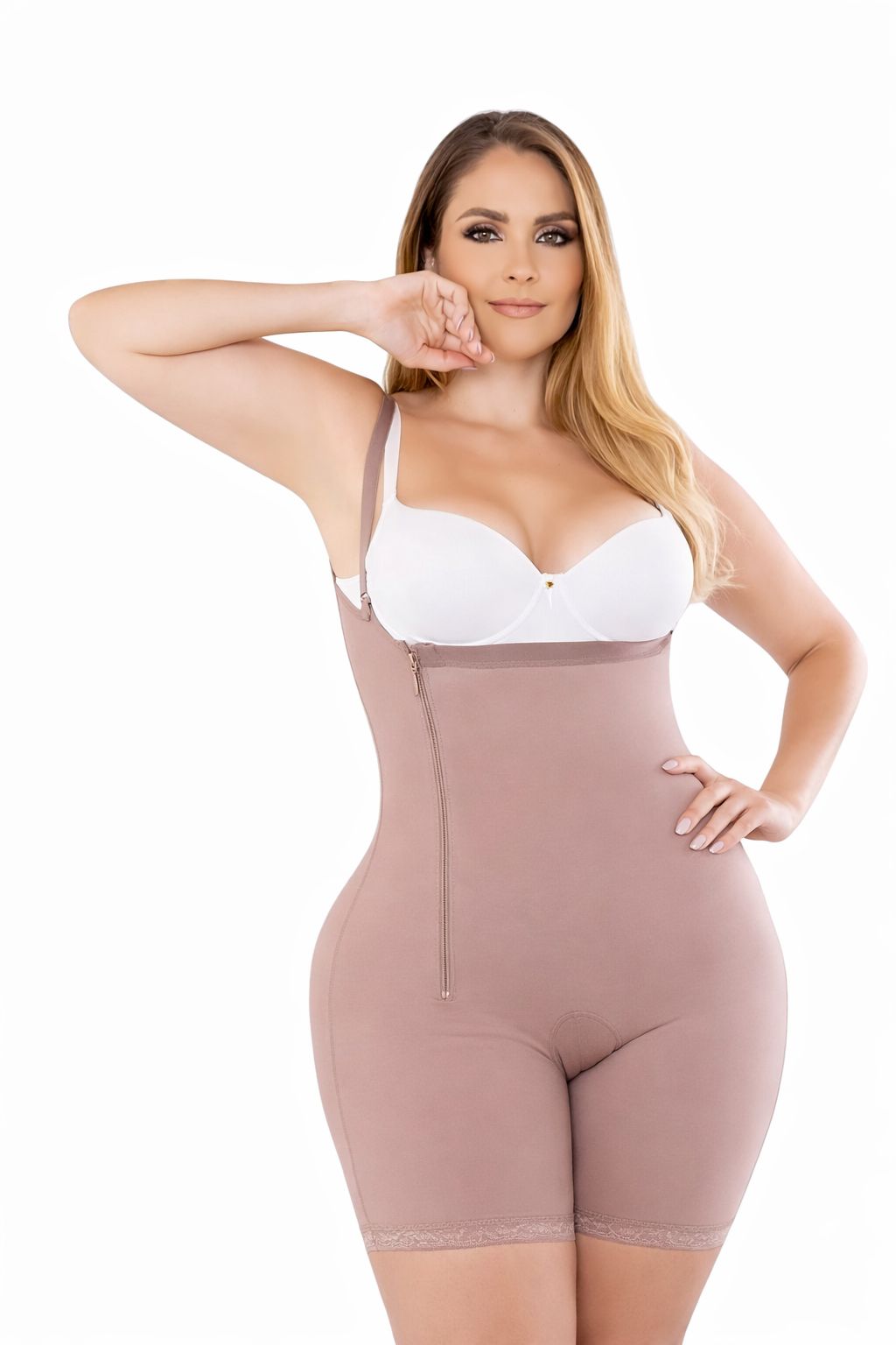 Faja Postquirúrgica Media Pierna con Cierre Lateral | Fajate